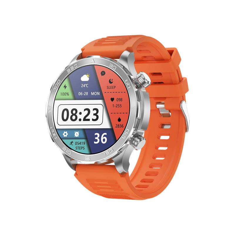 DK67 Men Smart Watch 1.5inch Large Screen BT Call Heart Monitor Outdoor Sports Fitness Tracker Wireless Charging Smartwatch