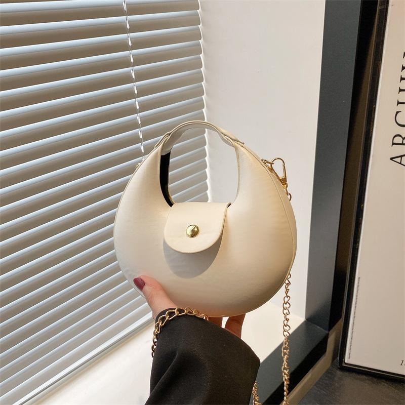 

Весенне-летняя новая модная женская сумка через плечо однотонного цвета, сумка-мессенджер, продвинутая текстура, изысканная мини-текстура белый