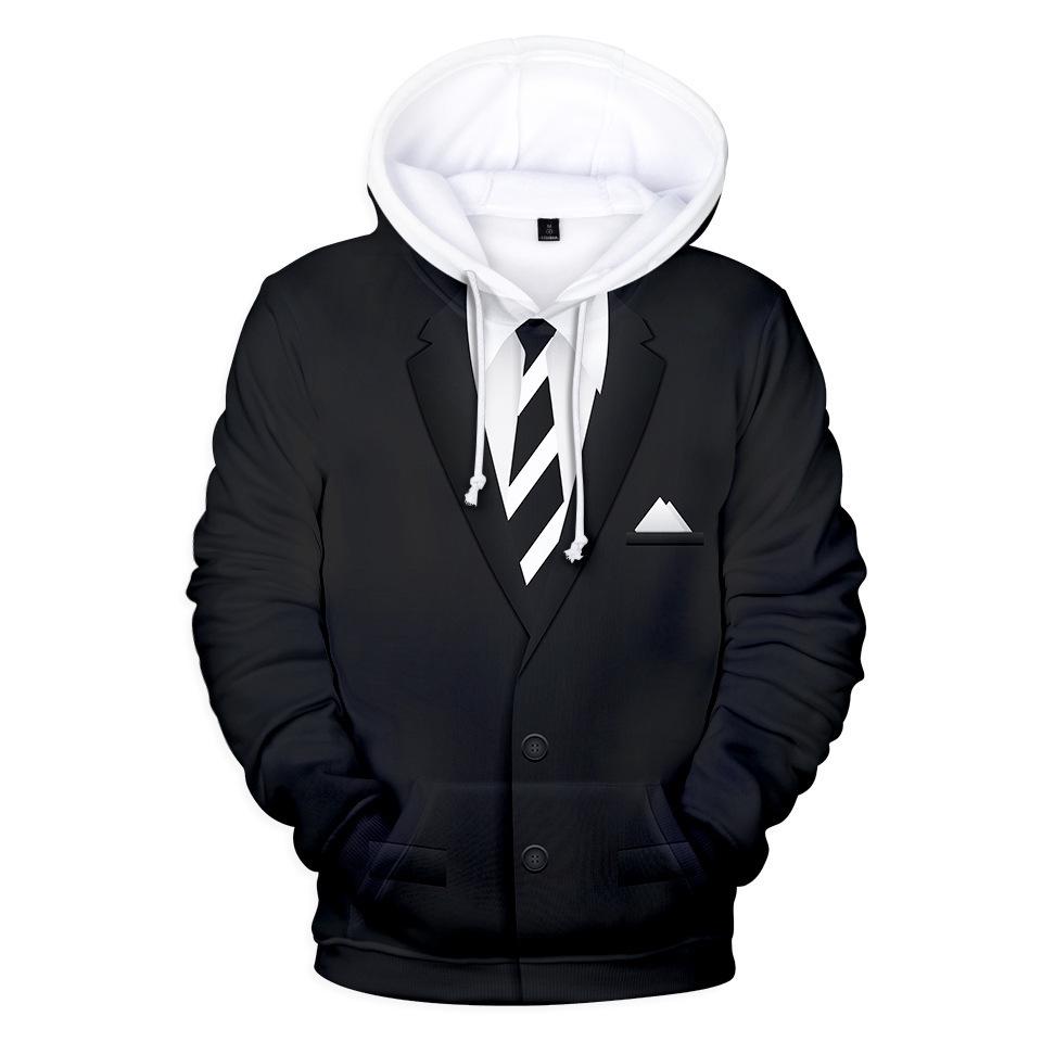 Trendy 3D Print Cosplay Hoodie for Men and Women - Long-sleeved, Hooded