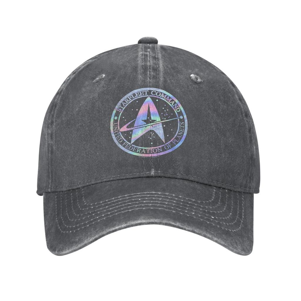 Stars Treks Starfleet ComUnisexd Hologram Fill Sun Baseball Cap Unisex Adult Spring Fashion Tennis Skate Sunscreen Baseball Caps