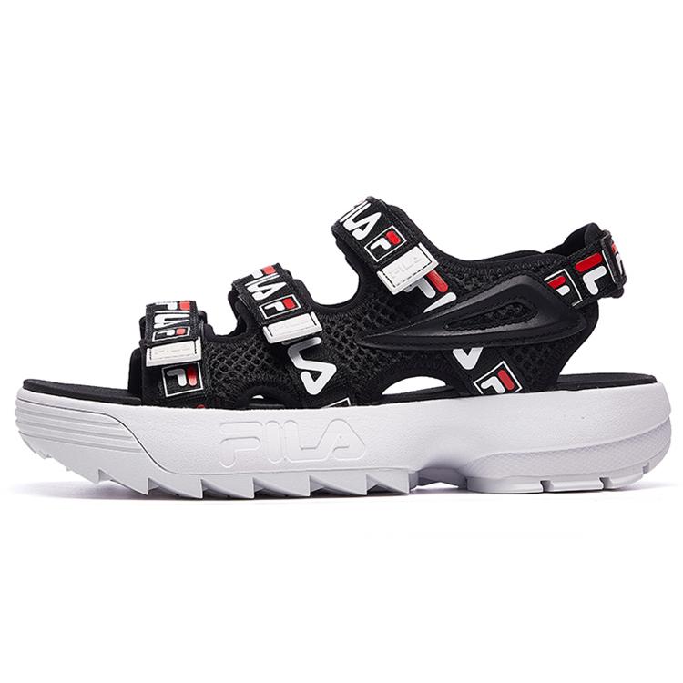 New FILA Morden Chic FMC Beach Sandals Women's Black/White F12W123802GBW