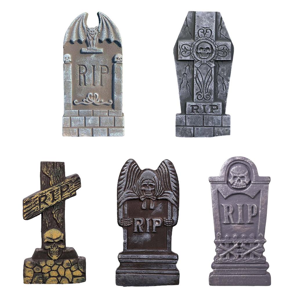 Halloween Foam Tombstone Spooky Night Ghost Party Ornament Decoration for Home Party Costume Cosplay Decor