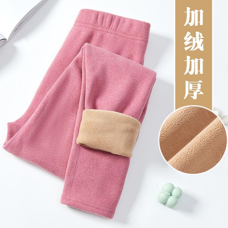 Autumn and Winter Thermal Line Pants Bottoming German Velvet Wear High Elastic and Cold-proof Tight Long Johns Inside and Outside Women