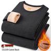 Herren- und Damen-Winter-Thermo-Unterwäsche-Set - Mit Samt gefüttert, Übergröße, Dick und Warm für den Herbst.