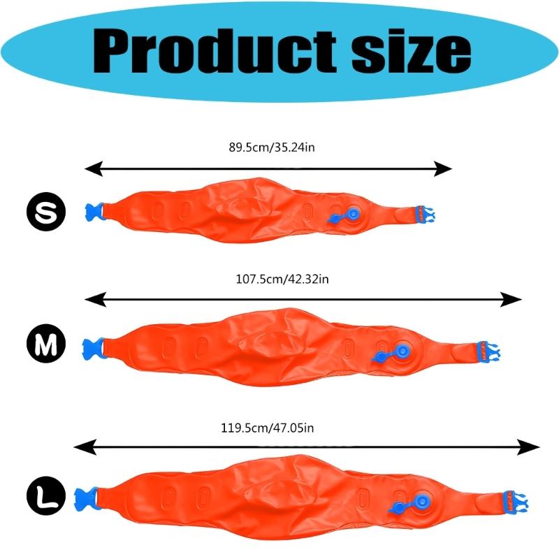 Adjustable Inflatable Swim Belt PVC Inflatable Swim Strap Waist Rings Buoy Flotation For Safe Swimming Practice