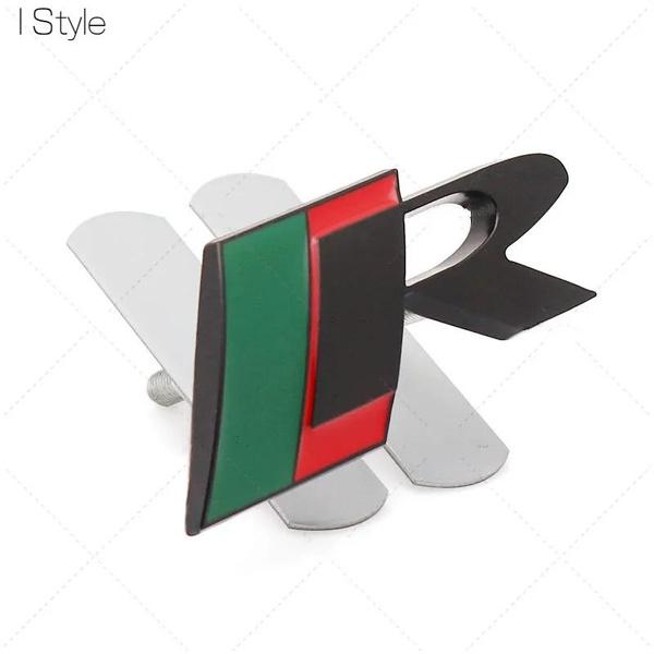 3D Metal R Logo Přední mřížka Znak zadního kufru Samolepka Samolepka pro Jag/uar X-TYPE F-TYPE XE XF XJ XJR XFR Stylingové doplňky do auta