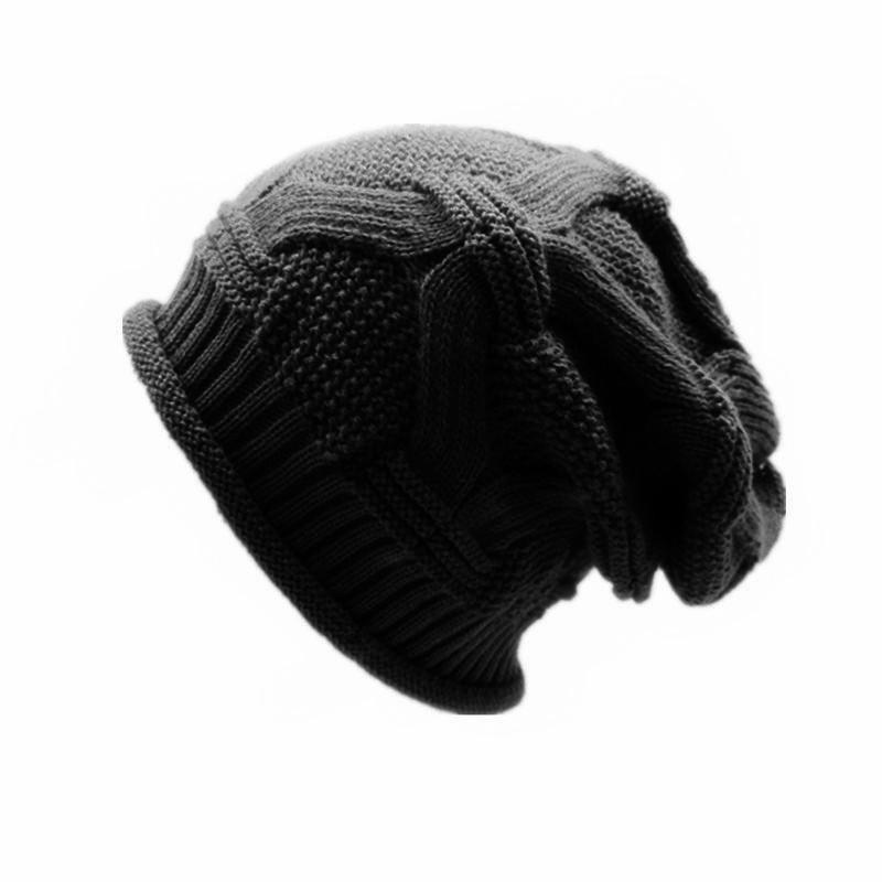 Unisex Baggy Knitted Beanie Hats For Women And Men Winter Baggy Oversized Ski Knit Skullies Outdoor Bonnet Gorras Keep Warm Caps