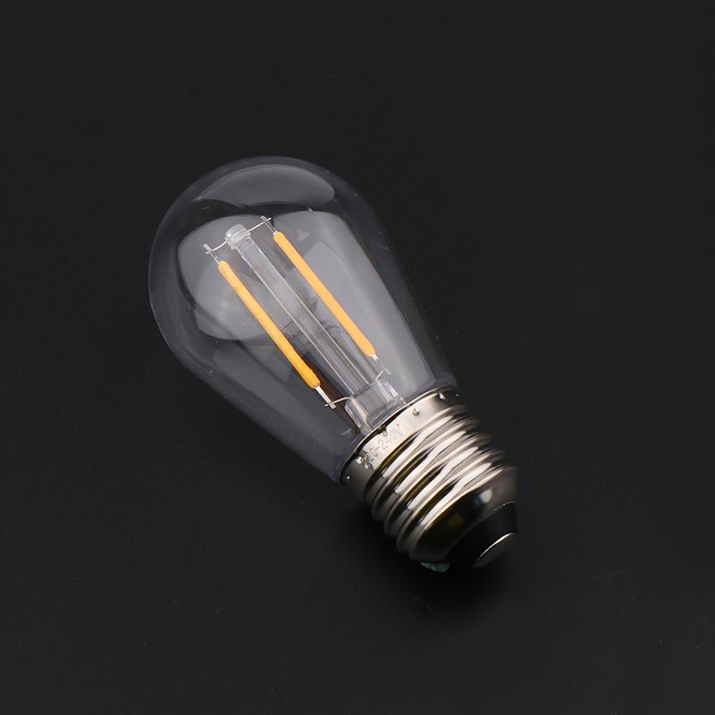 S14 Plastics Led Bulb E27/E26 3V 120V Warm White 2W 1W Shatterproof Lamp Bulbs For String Light Christmas Decoration
