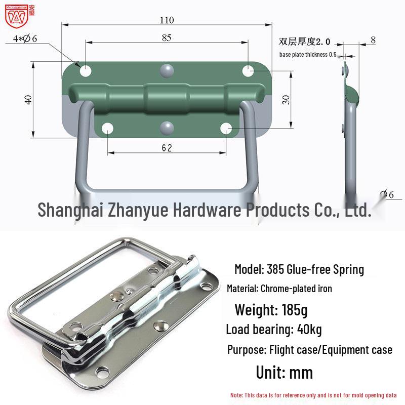 Anwang 304 Edelstahl Klappfedergriff für industrielle Holzkisten