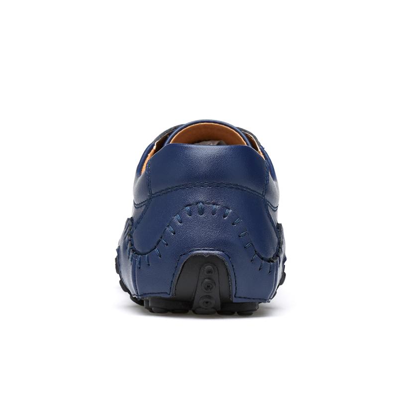 Britský styl pravá kůže Muži Boty pro volný čas Mokasíny Prodyšné boty na řízení mokasíny Pánské ploché boty