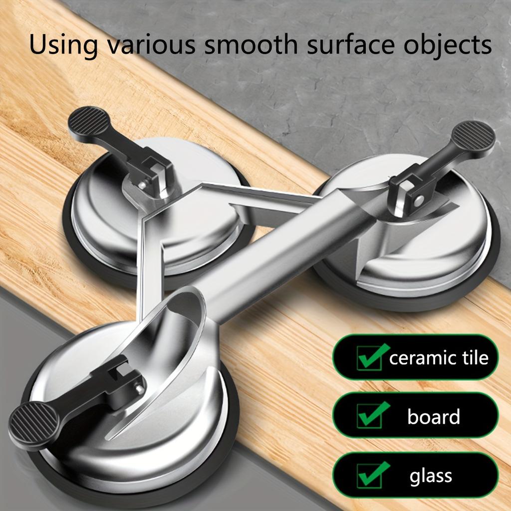 Glass Suction Cup, Used to Lift Glass/Car Windshields, Heavy-Duty Aluminum Vacuum Suction Cup/Lifter Bracket/Dent Extractor Kit