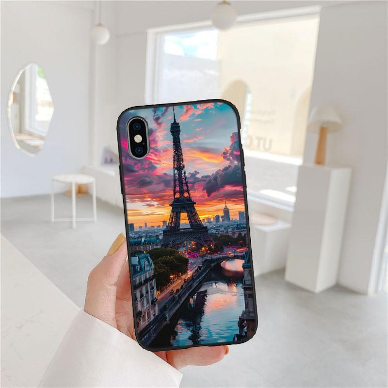 LO81 Paris Eiffel tower Soft Shell Phone Case for Redmi Note 10 11 12 Pro Max 10S 10C 10T 11A 11S 12S 12C