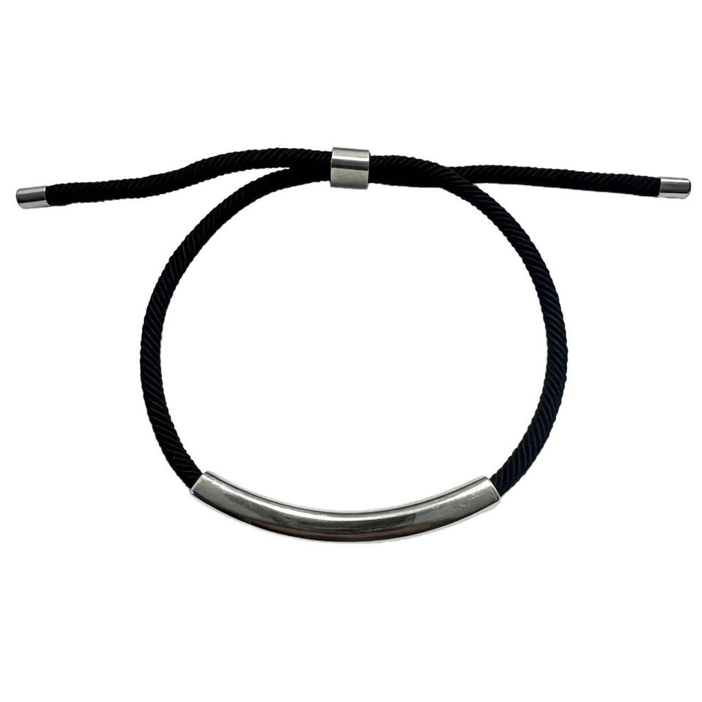 Multicolor Stainless Steel Engravable Woven Bracelet - European & American Festival Gift