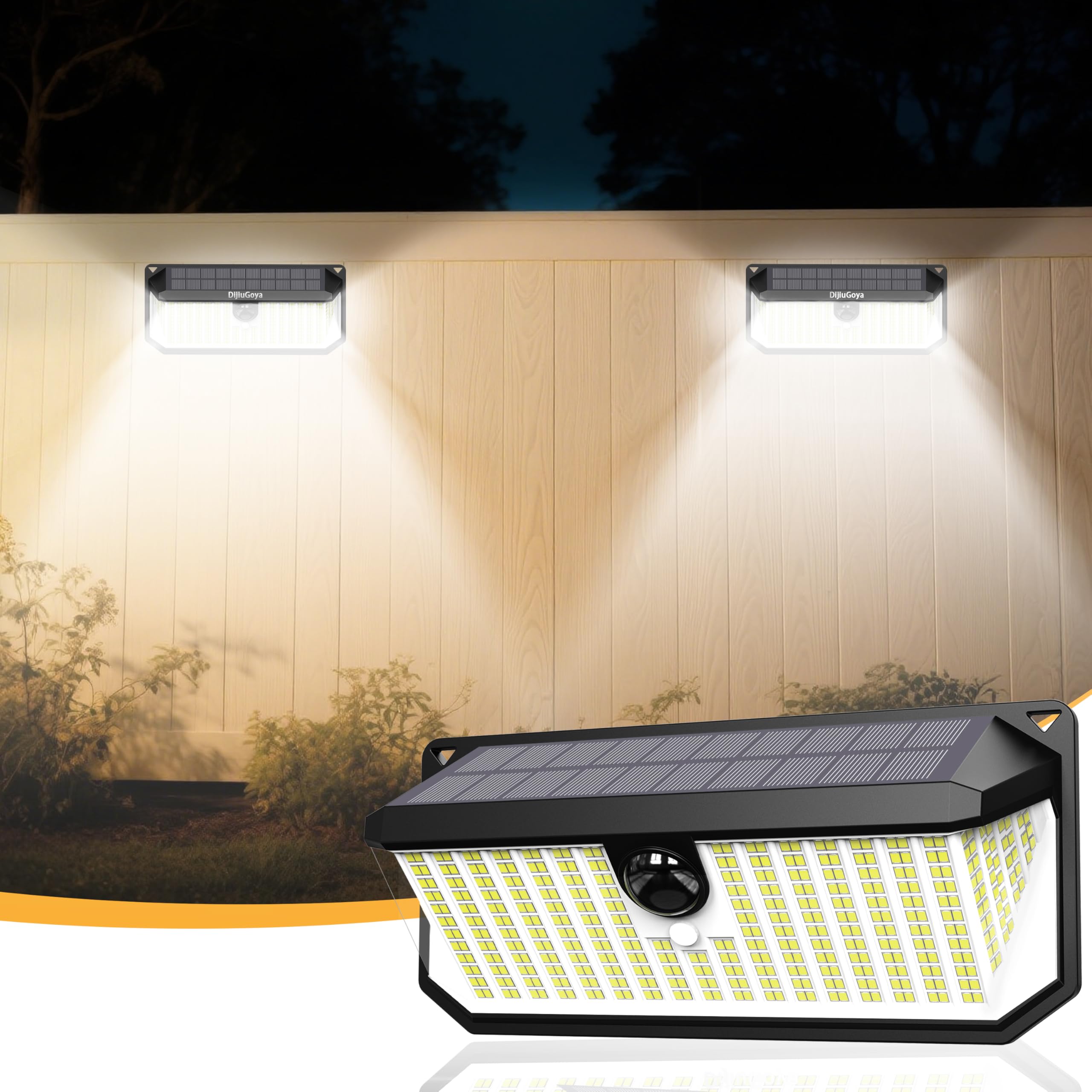 

Солнечный свет для улицы 4000 лм Высокий свет с датчиком движения для безопасности и ликвидации последствий стихийных бедствий 3 интеллектуальных 2800 мАч Большой солнечный ноль электроэнергии чёрный