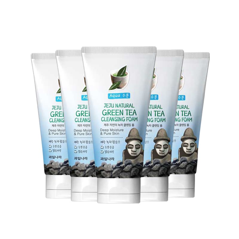 Jeju Nature Green Tea Cleansing Foam x 5