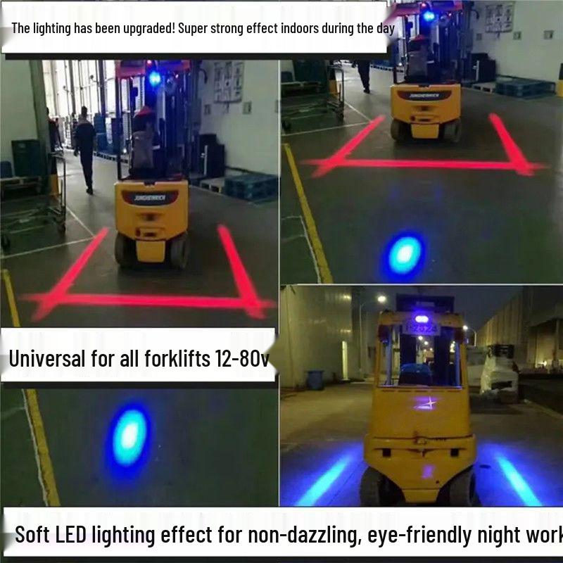Forklift Safety Red Warning Boundary Light for Scissor and Lift Equipment
