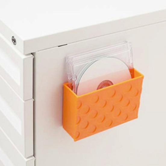 Úložný box Obdélníkový magnetický plastový organizér na lednici Magnet Policový regál do kuchyně