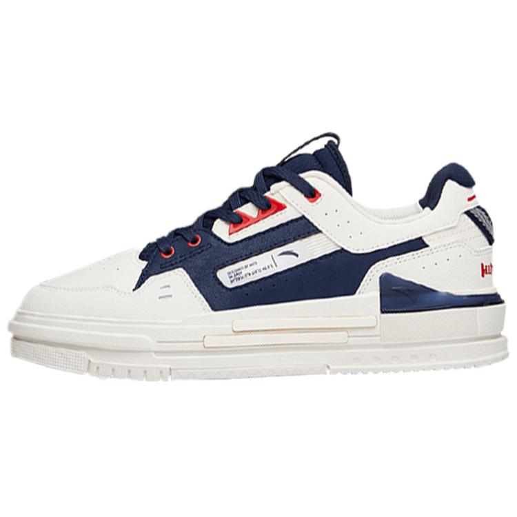

New Anta Anti Slip Wear Resistant Low Top Skateboard Shoes Men s White Blue 912138061-3 39
