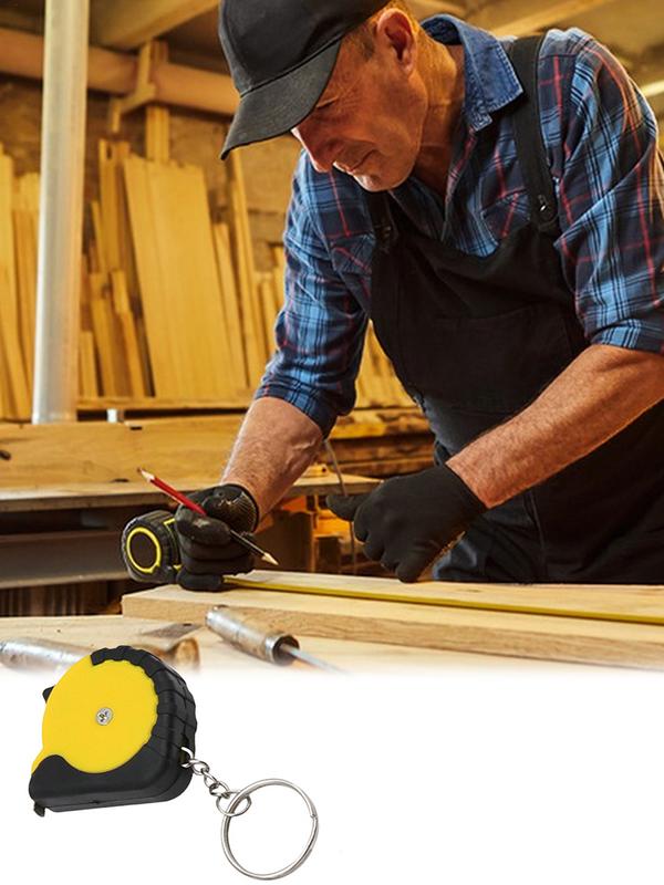 Mini Measuring Tape Steel Measuring Tape Chain Easy To Read Fractions Portable Multi-purpose Manual Measuring Tool Tape