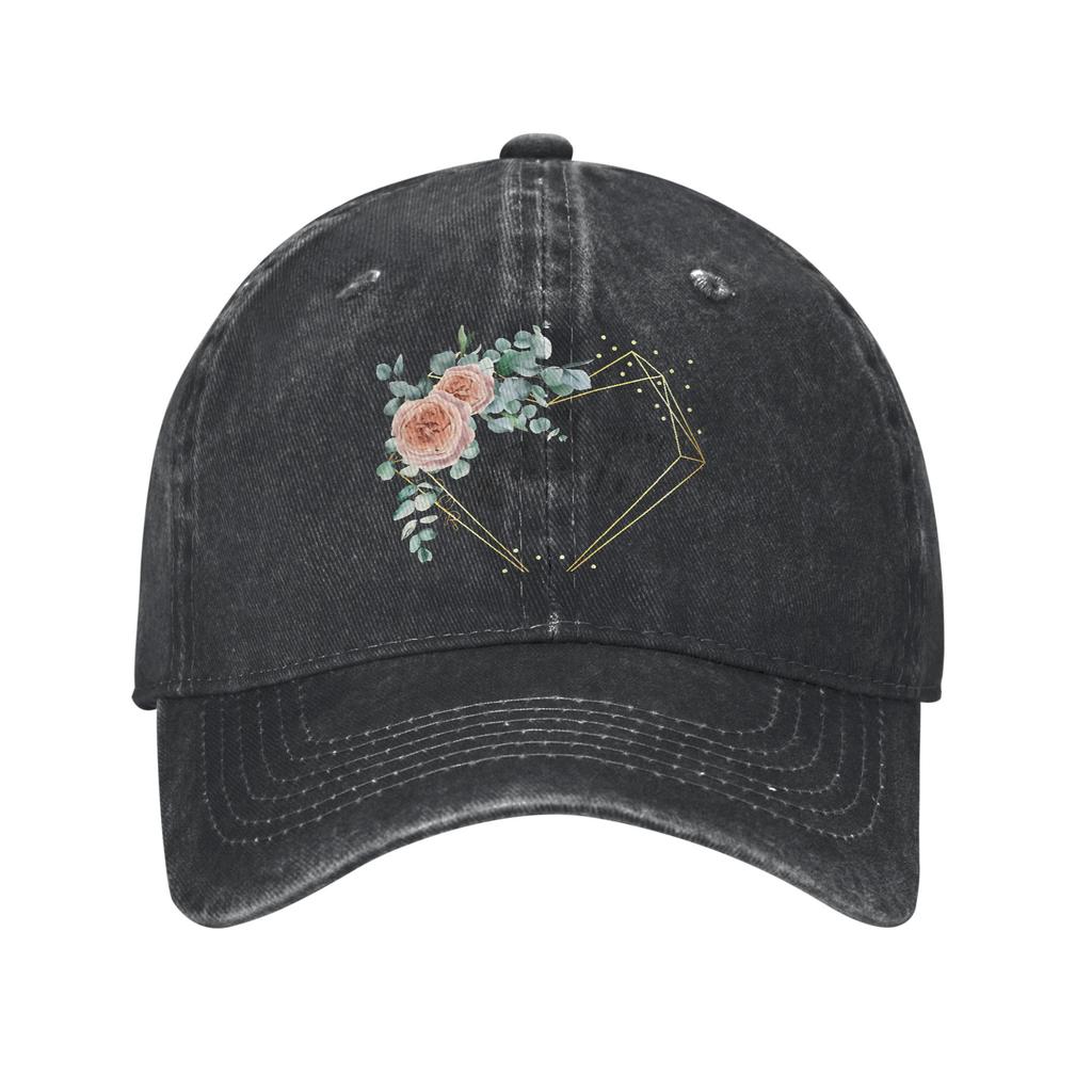 Team Bride Eucalyptus Heart Casual Baseball Cap Hiking Fishing Trucker Hat Summer Sun-Proof Men Women Trendy Snapback Cap