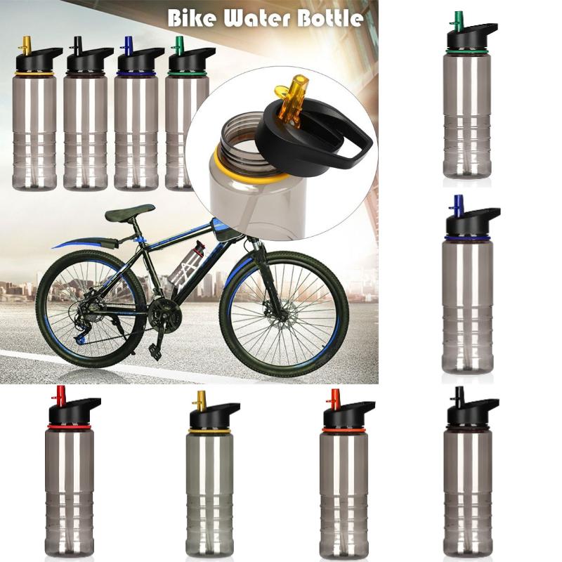 Sports Straw 800ml Water Bottle Leakproof Bpa Free Large Outdoor Fitness Bicycle