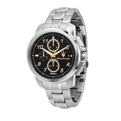 Successo Limited Edition Chronograph Stainless Steel Black Dial Solar R8873645007 Men's Watch