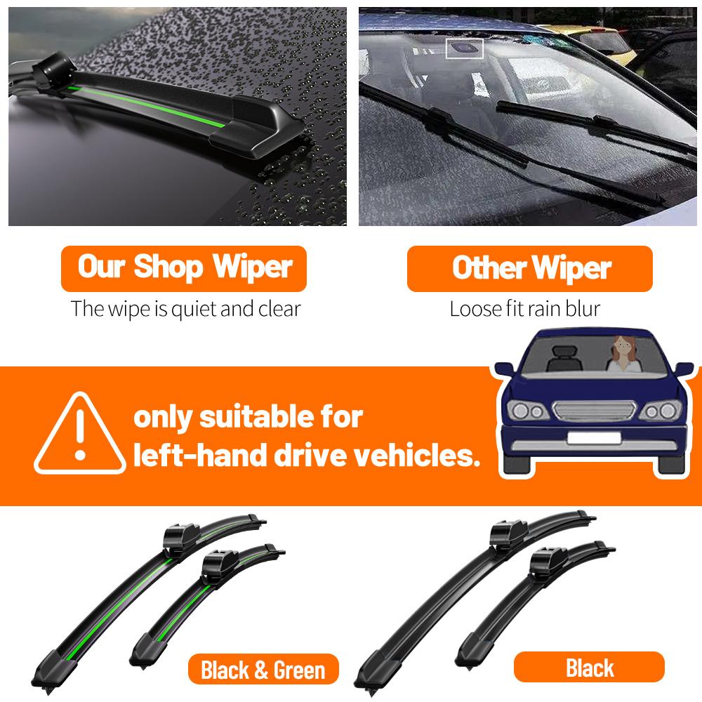 Wiper Front Wiper Blades For Citroen Berlingo B9 2008-2017 2009 2010 2011 2012 2013 Windshield Windscreen 26"16" Accessories