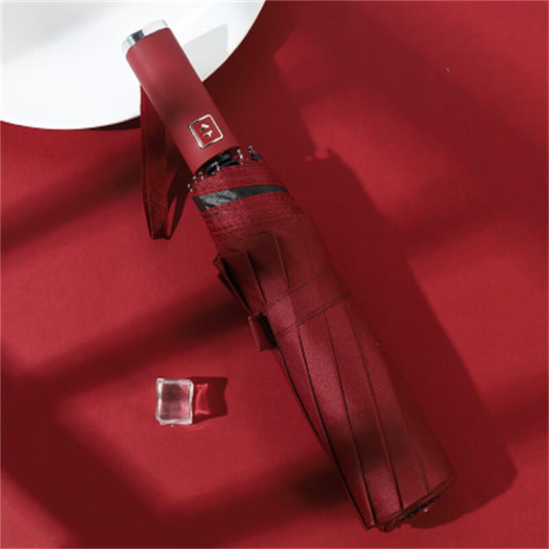 

Large 3-Fold UV Protection Semi-Automatic Sun & Rain Umbrella - 10 Pack