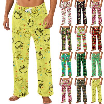 Herr All-over Tryckta Hembyxor Sovpyjamasbyxor Långbyxor Pyjamasbyxor