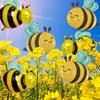6/10pcs Cute Bee Foil Balloons For Bee Themed Party Birthday Baby Shower Wedding Anniversary Party Decorations Supplies Gifts