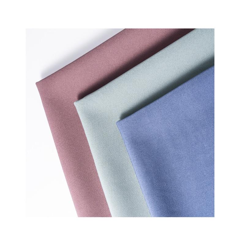 Encrypted Four-Way Stretch 140g Thick Plain Weave Fabric for Hanfu Fashion Dresses