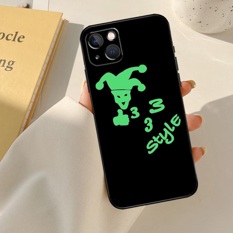 Bladee 333 Phone Case For iPhone 13 12 11 14 15 16 Pro Max Case For iPhone XR X XS Max Plus Coque Capa