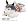 Husky Doll Plush Pillow with Removable Sweater Soft Stuffed Animal for Bed Couch Office Travel Stress Relief Companion Cute Dog Toy Gift