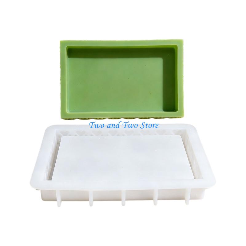HX6F Handmade Resin Craft Silicone Mold with Dog Paw/Butterfly Design for Plate