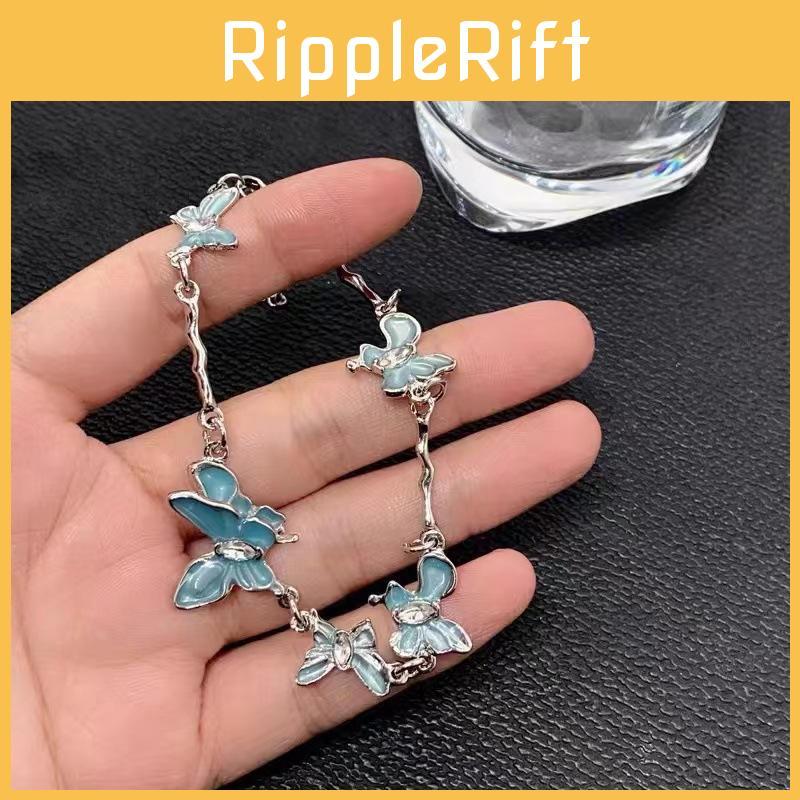 Elegant Butterfly Blue Bracelet For Women Trendy Simple Geometric Jewelry