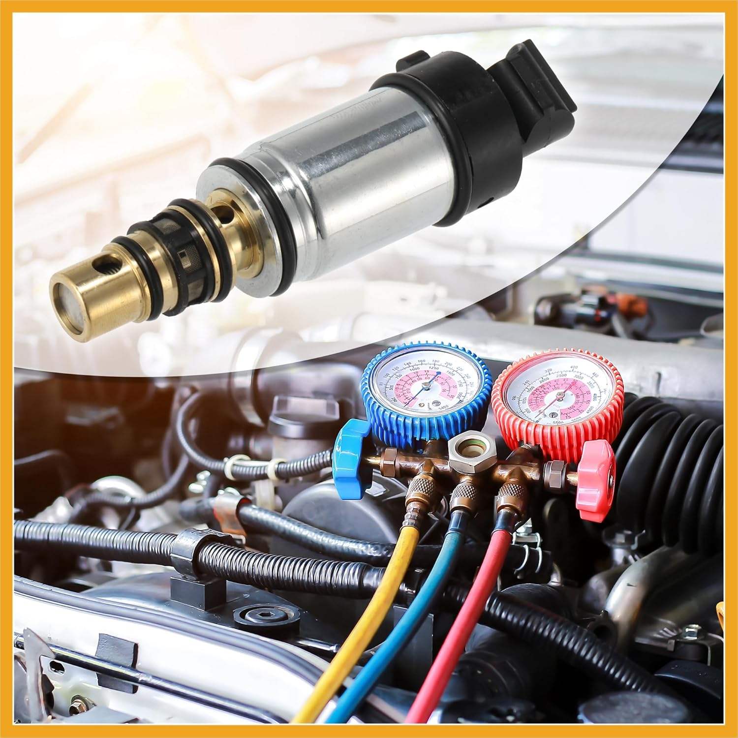 

Auto Car Air Condition AC Compressor Control Solenoid Valve for SANDEN PXC14 Compressor for Nissan Sentra 1.8L 2013 2014 2015 2016 Replacement