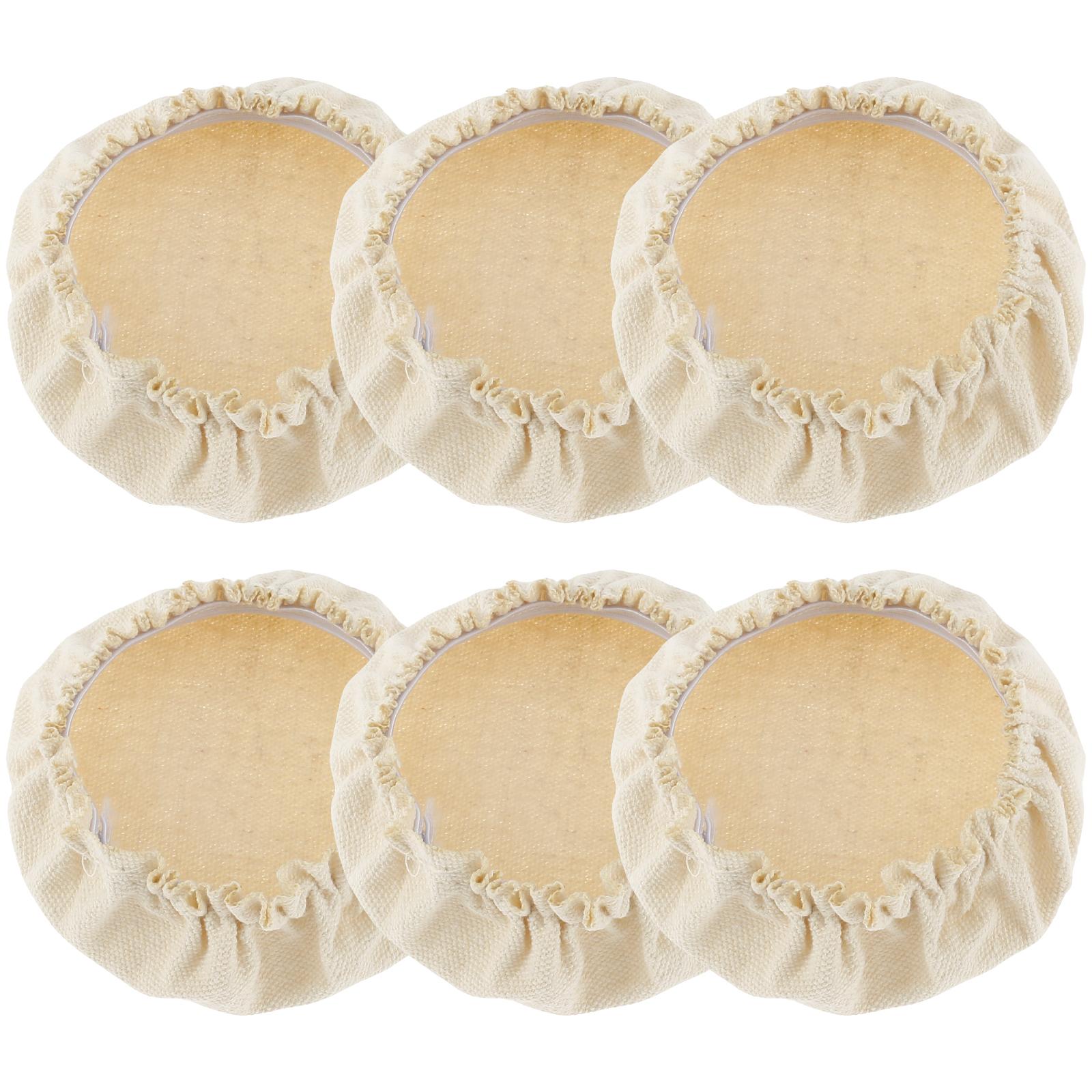 

6Pcs Sourdough Starter Jar Covers 7.6cm to 10.1cm Elastic Cloth Sourdough Fermentation Jar Lid Breathable Reusable Cloth Jar Lid