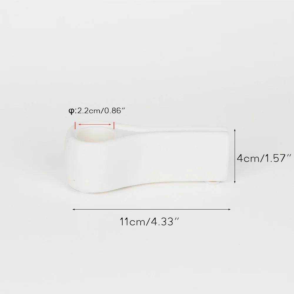 Luxury Electroplating Silver Candlestick Holder,Modern Living Room Office Art Decoration,Creative Ceramic Cylinder Candle Holder