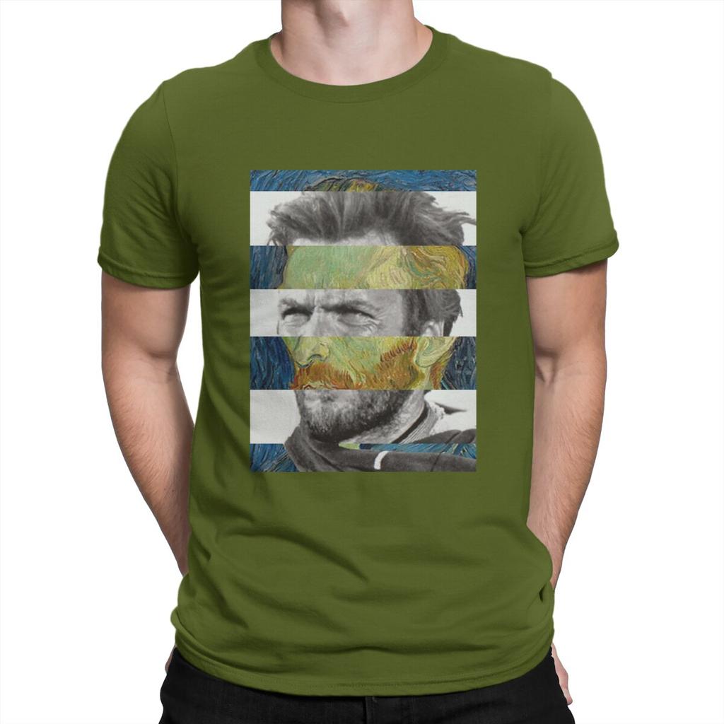Vincent Van Gogh Post-Impressionist Painter Man TShirt Self Portrait Clint Eastwood Individuality T Shirt Original New Trend