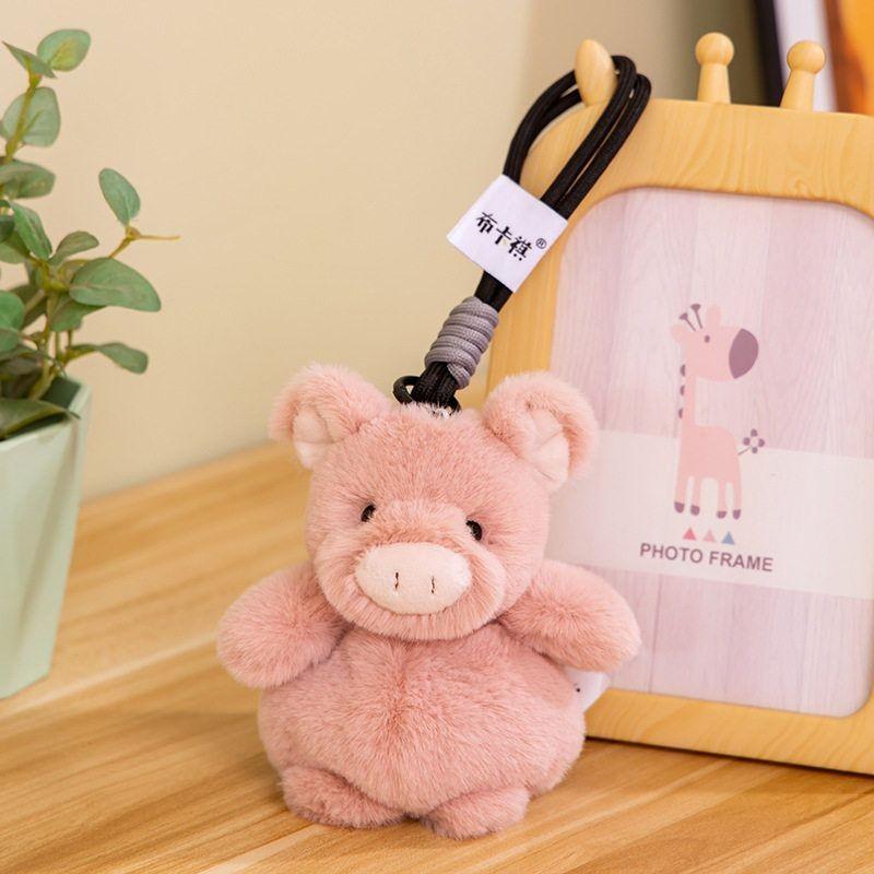 Rabbit Animal Panda Plush Doll Keychain With Pp Cotton Filling For Idea Gift