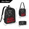 3Pcs Villainous Comdy merch Backpack Set for Boy Girl Pencil Boxes Bookbag Sets with Lunch Box For School Students Daypack