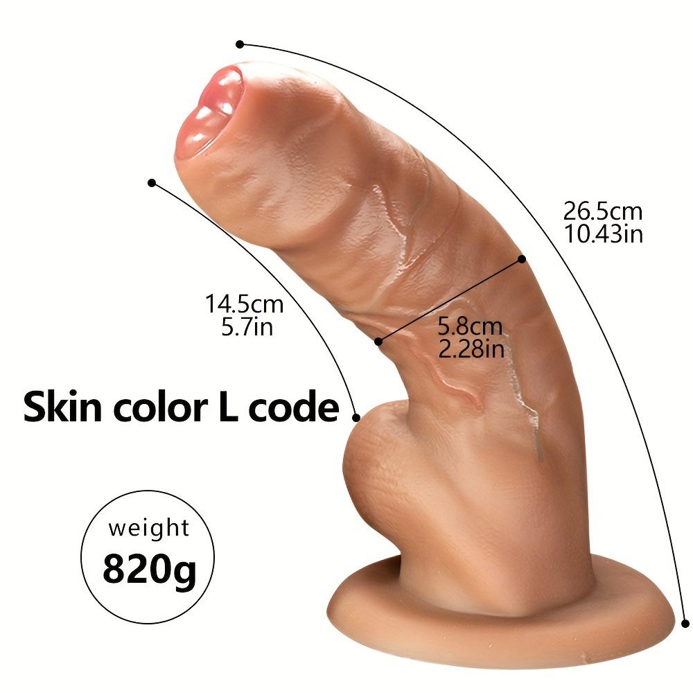 Soft Manual Dildo J Super Soft Thickened Simulation Wrap Leather Female Masturbator, Big Head Simulation Stem Male For Gay