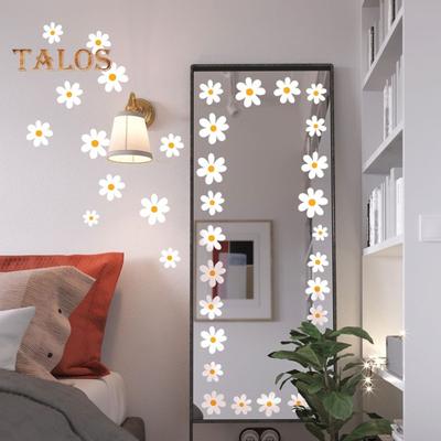 Background Sticker Removable Decorative PVC Wonderful Little Floral Pattern Sofa Background Wall Sticker Decoration Home Decor