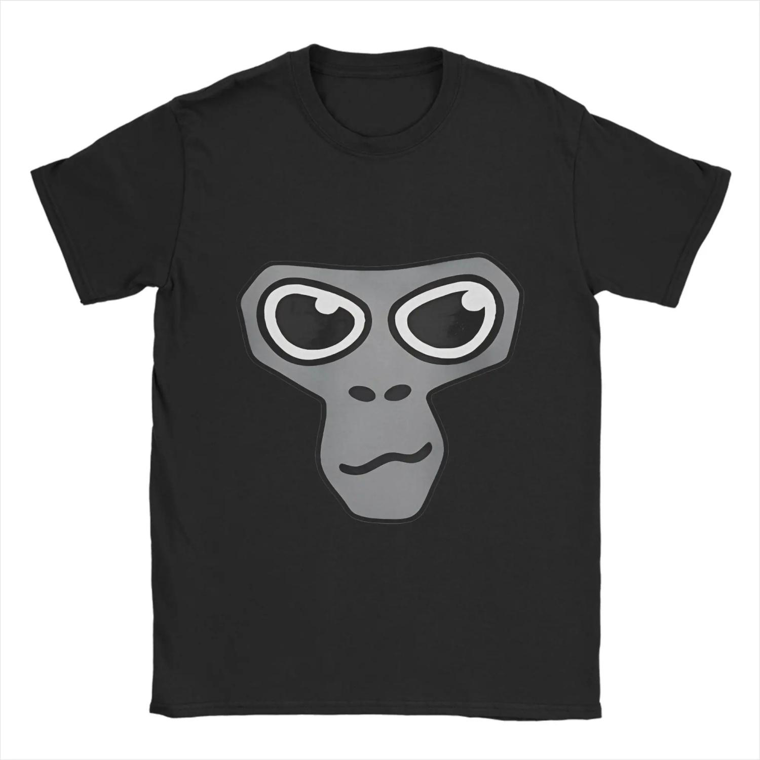 

Vintage T-Shirt Summer Gorilla Monke Trending T Shirts Pure Cotton Tshirt for Men Awesome Big Size Short Sleeve Tops S чёрный