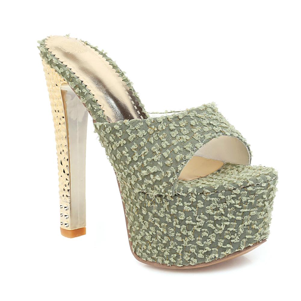 

Модные сексуальные туфли на ультра-высоком каблуке, женские роскошные босоножки на шпильке, женские шлепанцы, летние бархатные мюли, женские туфли большого размера 38