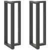 VidaXL T-shaped Bar Table Legs, 2 Pieces, Anthracite, 50 X 35 X (110-111) Cm, Steel 4013102
