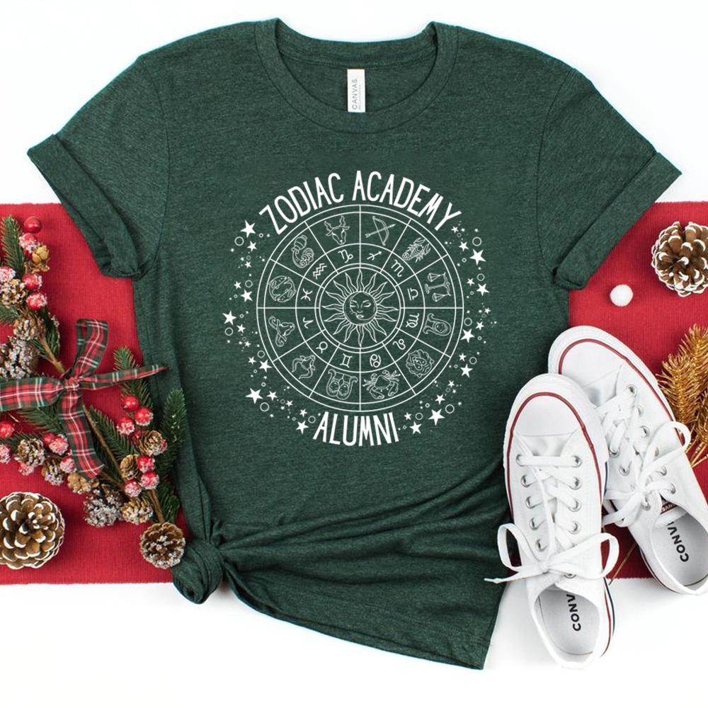 Zodiac Academy Alumni T Shirt Vega Twins Tshirt Vintage Zodiac Signs Shirt Star Constellations Shirt Unisex Graphic T Shirt