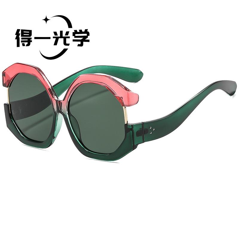 European and American fashion cat eye oversized sunscreen sunscreen sunglasses personalized color matching street sunglasses advanced sunglasses
