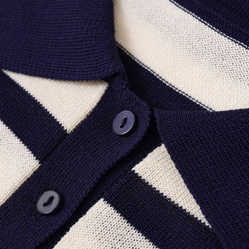 Kaslead New Women Clothes Western Style Versitile Fashion Stripe Simple Knitted Short Sleeve 5536048