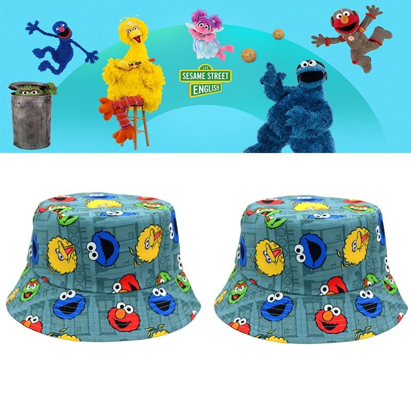 Sesame Street Fisherman Hat For Men And Women Double-sided And Breathable